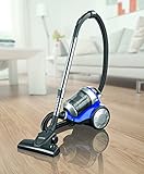 Cleanmaxx 09897 Zyklon-Staubsauger | 700 W | Beutellos | Haushaltsreinigung | Power 3000 | Bodenreinigung, Für Alle Böden, blau / silber - 