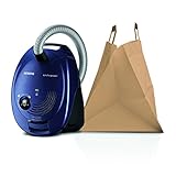 Siemens VS06B1110 Bodenstaubsauger synchropower mit Beutel, EEK B, highPower Motor, powerSecure System, Moonlight blue - 