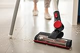 Dirt Devil DD698-1 Cavalier Kabelloser multifunktionaler Akku-Handstaubsauger ohne Beutel, 21,6 V Li-Ion, Turbobürste, 3-in-1 Kombidüse, silber / rot - 