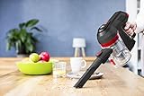 Dirt Devil DD698-1 Cavalier Kabelloser multifunktionaler Akku-Handstaubsauger ohne Beutel, 21,6 V Li-Ion, Turbobürste, 3-in-1 Kombidüse, silber / rot - 
